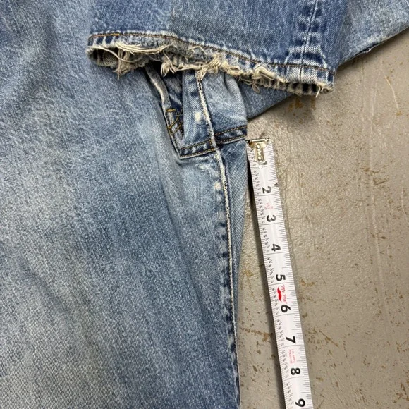 Vintage Levi's 501xx Original Fit Jeans Blue Distressed Denim 36 x 28 - Picture 7 of 9